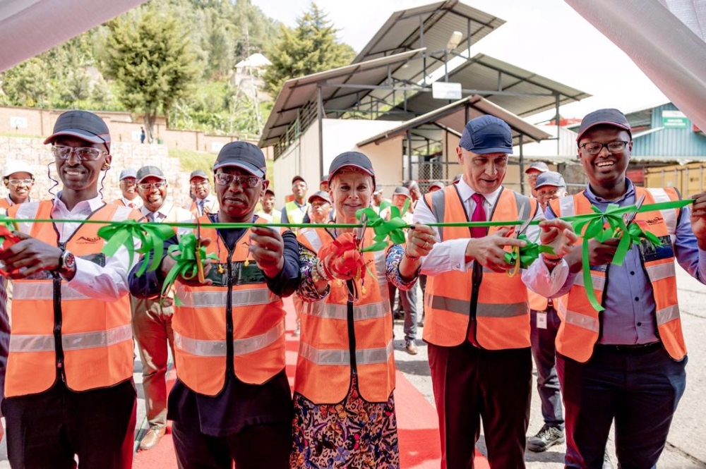 Officials inaugurate Bralirwa&#039;s new products at the company&#039;s brewery in Rubavu District, on Wednesday, March 20, 2024. Courtesy