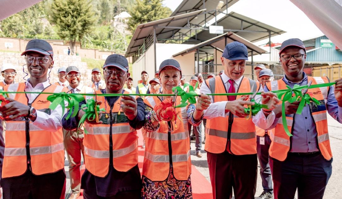 Officials inaugurate Bralirwa&#039;s new products at the company&#039;s brewery in Rubavu District, on Wednesday, March 20, 2024. Courtesy