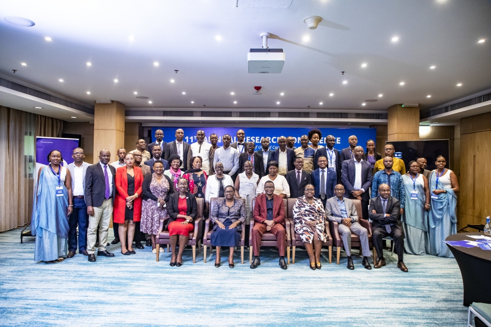 Participants who attended the 11th Annual Research Conference pose for a photo on March 27 at the Kigali Marriott Hotel. Photos by Emmanuel Dushimimana