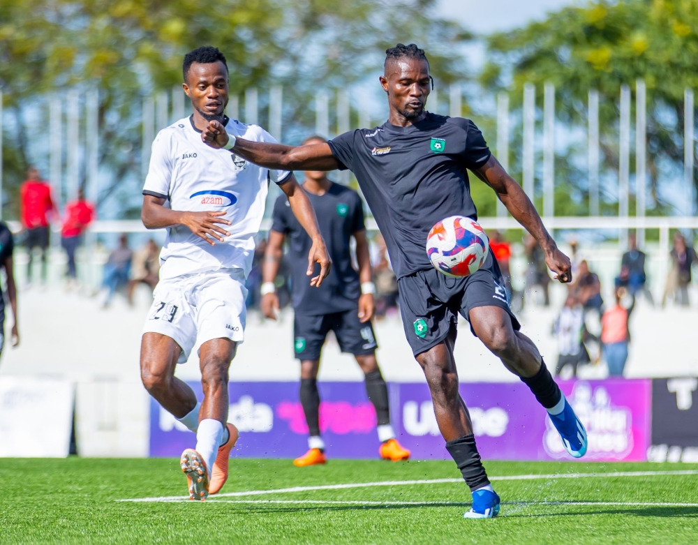 Muhazi United played a 1-1 draw against APR FC at Kigali Stadium on Sunday, March 31. Courtesy