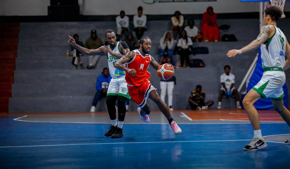 American point guard Antino Alvalezes Jackson scored a game high 25 points to help Rwanda Energy Group (REG) basketball club overcome Kepler. Photos by  Dan Gatsinzi