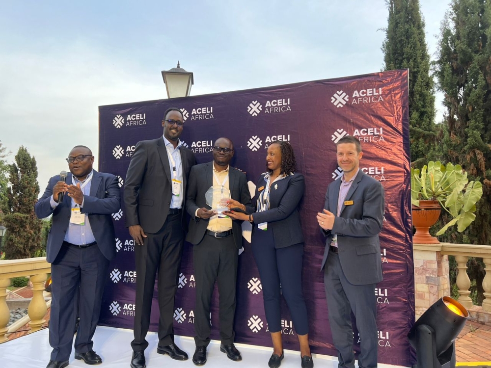 Levi Gasangwa, Chief Business and Corporate Solutions and Alexis Bizimana, Head of Agriculture Business.