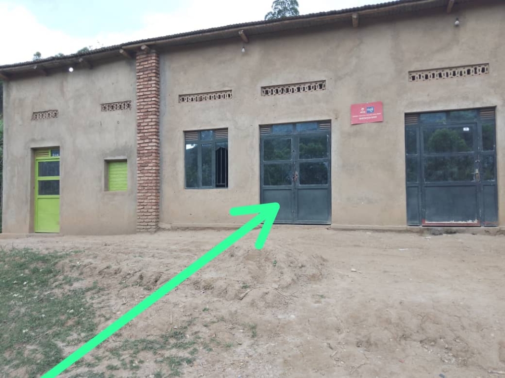 One of the houses in Rulindo District in which police officers found underground tunnels being used by illegal miners to steal cassiterite from a nearby concession. All photos courtesy of RNP