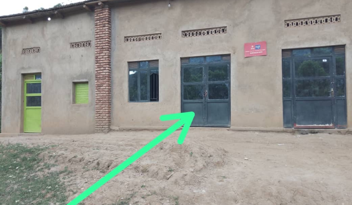 One of the houses in Rulindo District in which police officers found underground tunnels being used by illegal miners to steal cassiterite from a nearby concession. All photos courtesy of RNP