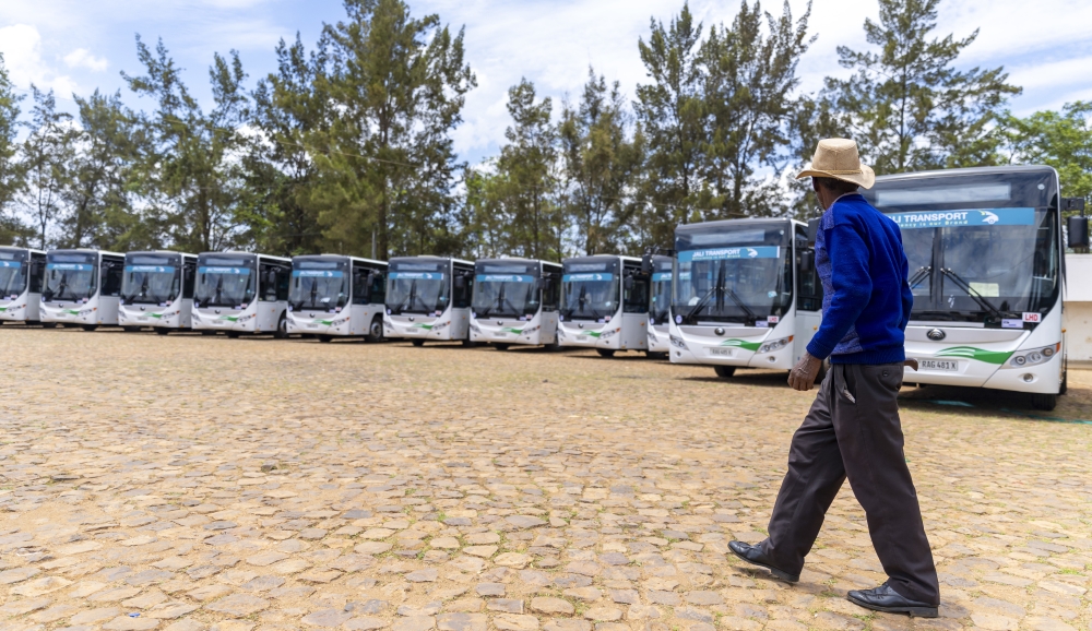 New buses that were introduced in Kigali in December 2023.At the start of 2024, the public transport system underwent - in successive stages - a far-reaching reform. Photo by Olivier Mugwiza