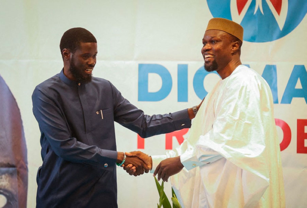 Senegal&#039;s new President Bassirou Diomaye Faye on Tuesday appointed firebrand politician and key backer Ousmane Sonko as prime minister. COURTESY