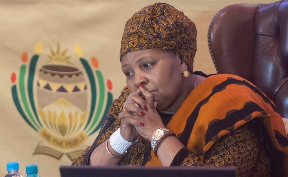 Nosiviwe Mapisa-Nqakula, 67, is accused of soliciting more than 2.3 million rand worth of bribes. Courtesy