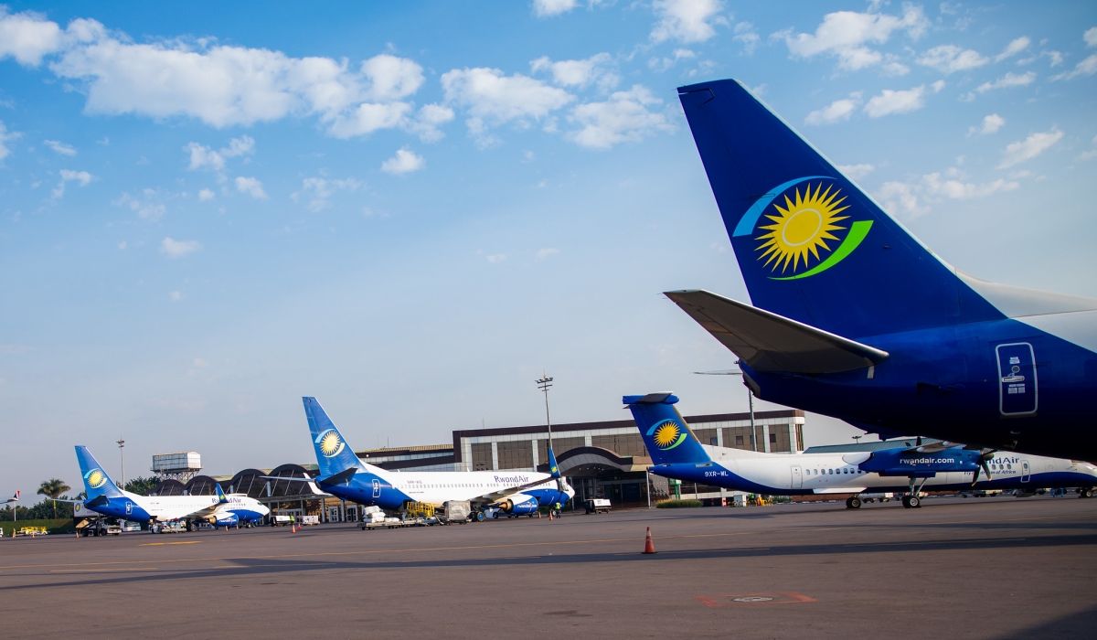 Some of RwandAir planes at Kigali International Airport. ASECNA has unveiled a scholarship competition aimed at training new airport firefighters to serve at Kigali International Airport. Olivier Mugwiza