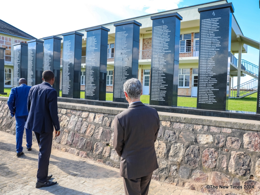 Visitors tour Murambi Genocide Memorial in Nyamagabe District. CRAISH BAHIZI