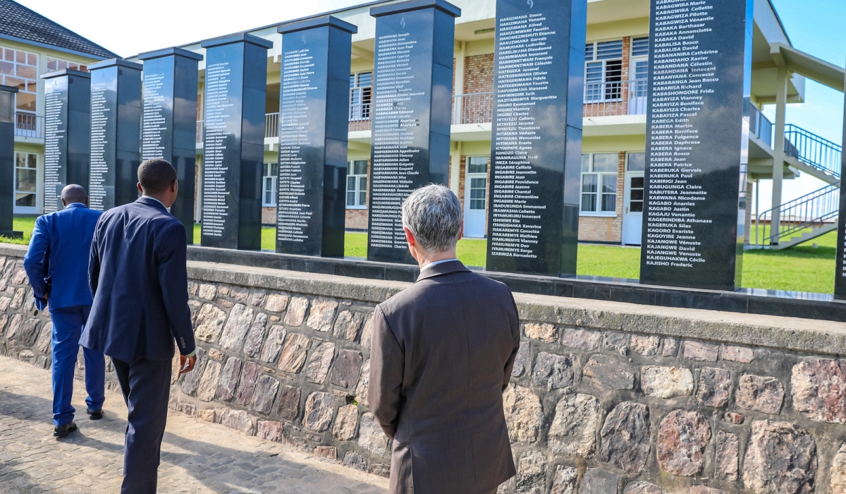 Visitors tour Murambi Genocide Memorial in Nyamagabe District. CRAISH BAHIZI