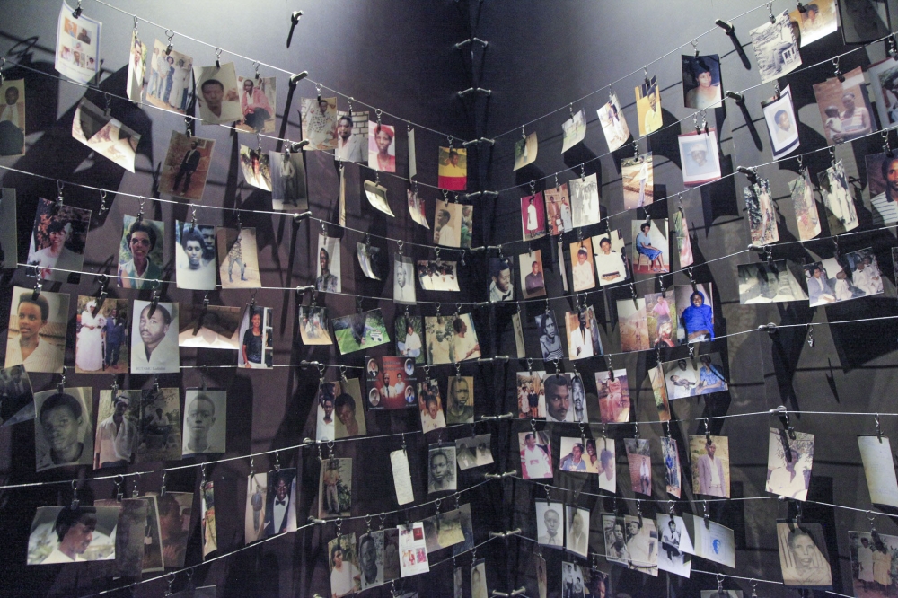 Pictures of victims of the Genocide against the Tutsi inside Kigali Genocide Memorial. Photo by Sam Ngendahimana
