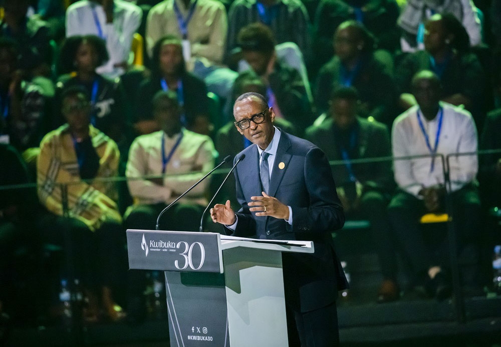 President Paul Kagame shares his personal story, usually kept to himself as he delivered his remarks during the commemoration event on April 7. Courtesy