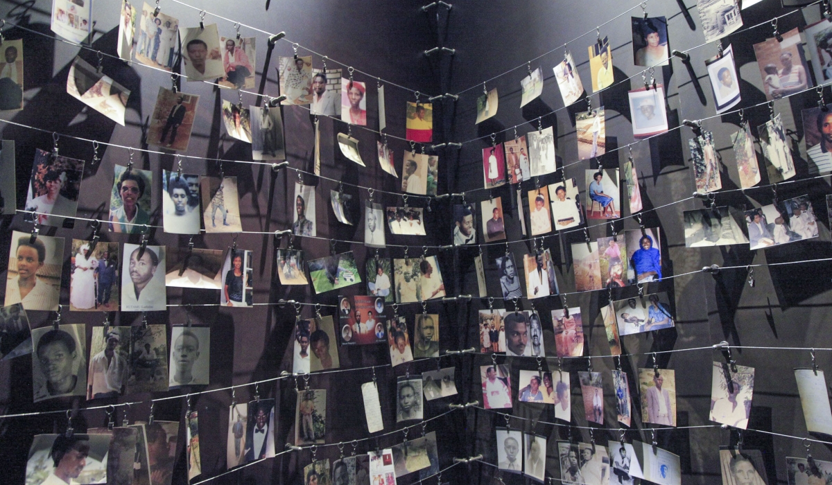 Pictures of victims of the Genocide against the Tutsi inside Kigali Genocide Memorial. Photo by Sam Ngendahimana
