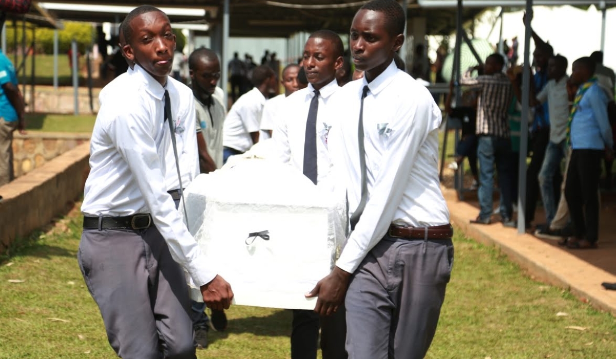 A decent burial of victims of the Genocide. It has been 30 years since darkness overtook light and plundered our beautiful nation into the abyss of despair. Photo by Sam Ngendahimana