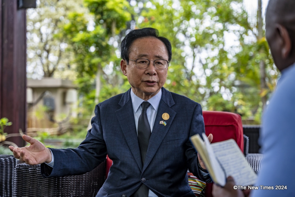 Ju-young Lee, the Special Envoy of the Republic of Korea who participated in the 30th commemoration, during an interview on Monday, April 8. Emmanuel Dushimamana