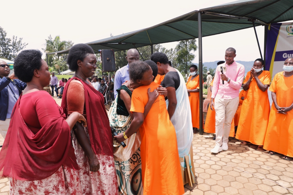 Genocide perpetrators meet with survivors from Nyamasheke on February 29, 2024 After undergoing self-examination and seeking forgiveness from both the survivors and the community before their release.