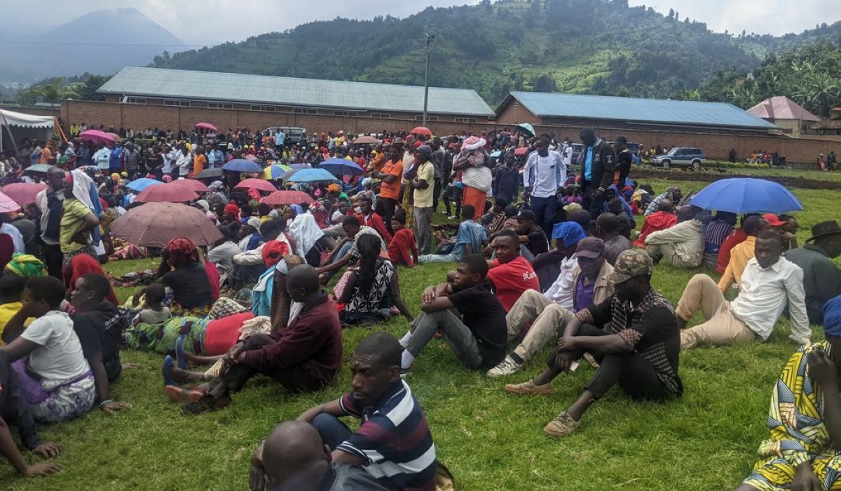 Mourners gathered at the Nyundo Genocide Memorial for the commemoration event on April 9. Photos by Germain Nsanzimana