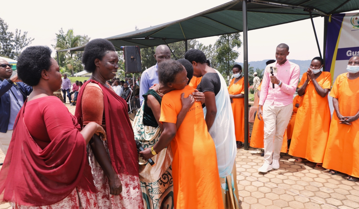 Genocide perpetrators meet with survivors from Nyamasheke on February 29, 2024 After undergoing self-examination and seeking forgiveness from both the survivors and the community before their release.