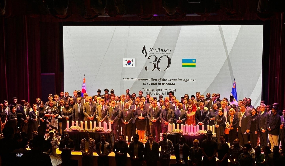 The 30th Commemoration of the 1994 Genocide against the Tutsi in Rwanda was solemnly observed in Seoul, Korea on Tuesday, April 9.  Courtesy photos