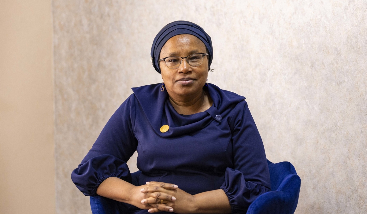 The United Nations Special Advisor on the Prevention of Genocide, Alice Wairimu Nderitu during an interview with The New Times in Kigali on April 8. Photo by Christianne Murengerantwari