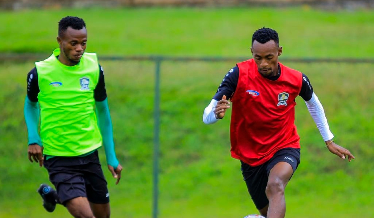APR FC players during a training session ahead of the clash against AS Kigali on April 15. Courtesy