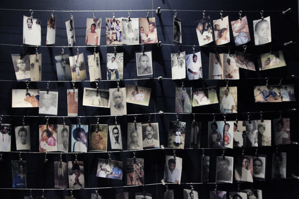 Photos of victims of the 1994 Genocide against the Tutsi inside Kigali Genocide Memorial. Photo by Sam Ngendahimana