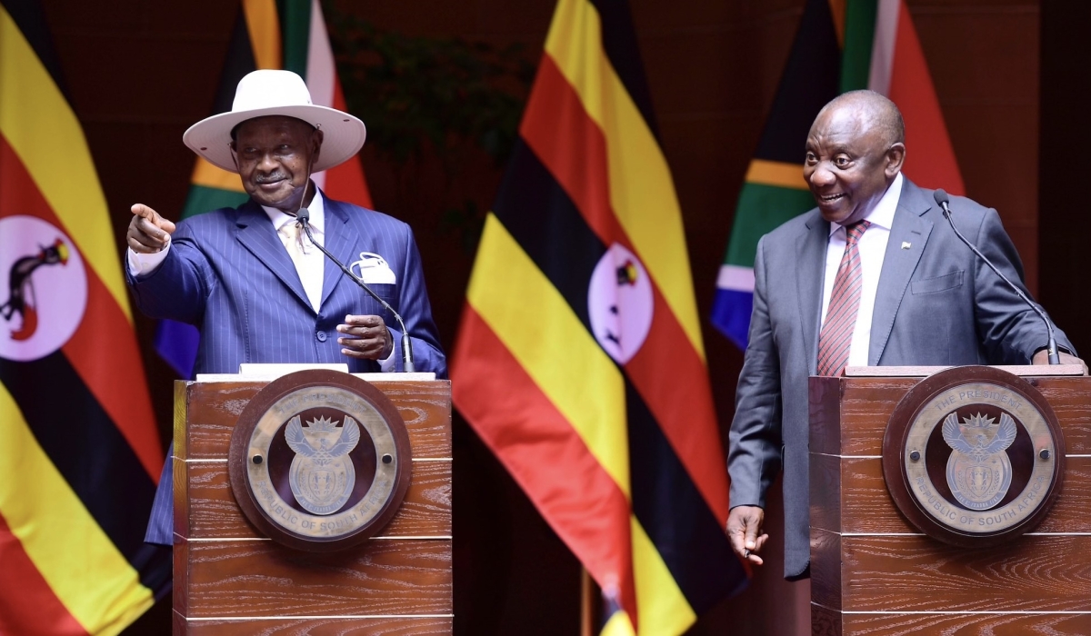 South African President Cyril Ramaphosa is expected in Uganda on Monday, April 15, for a two-day working visit. Courtesy