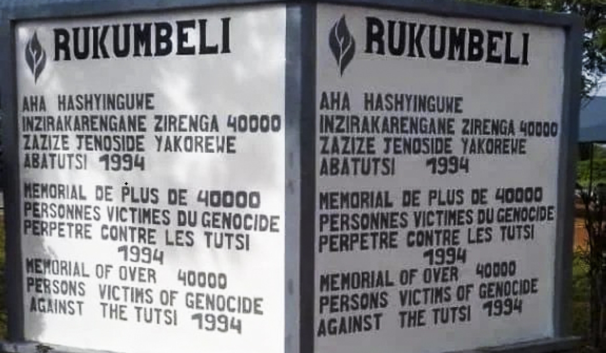 On April 16, 1994, Rukumberi, experienced horrific massacres that nearly wiped out the entire Tutsi population there. File