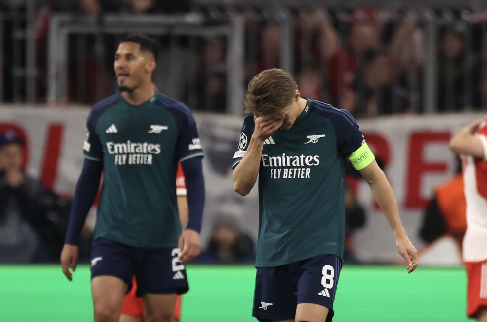 President Paul Kagame still showed his support to Arsenal even after the Premier League side  was eliminated from UEFA Champions League quarterfinals at the hands of German giants Bayern Munich