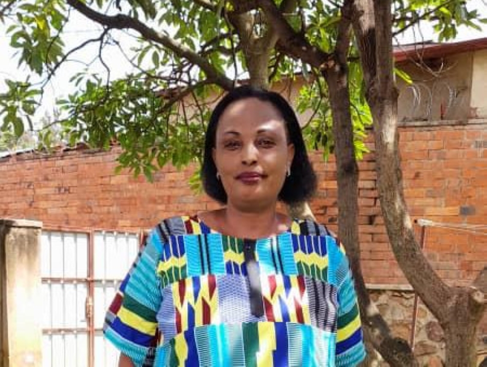 Fifty-three-year-old Genocide survivor Jeanne d’Arc Mukabucyana saved lives during the 1994 Genocide against the Tutsi by altering identity classifications. Courtesy photos