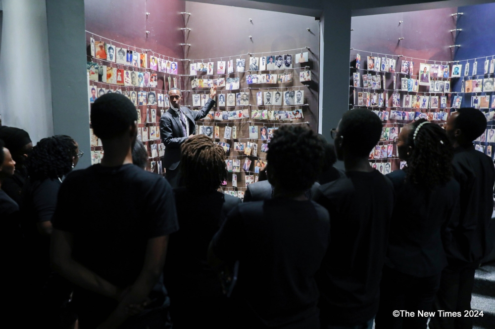 Youth touring the memorial centre as they learn more about the Genocide against the Tutsi. Photo by Craish Bahizi
