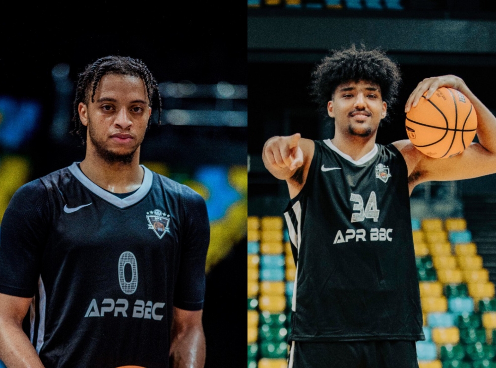 Obadiah Noel, an American shooting guard (L) and Abdullah Ahmed, an Egyptian center (R) have  joined APR Basketball Club ahead of BAL 2024.