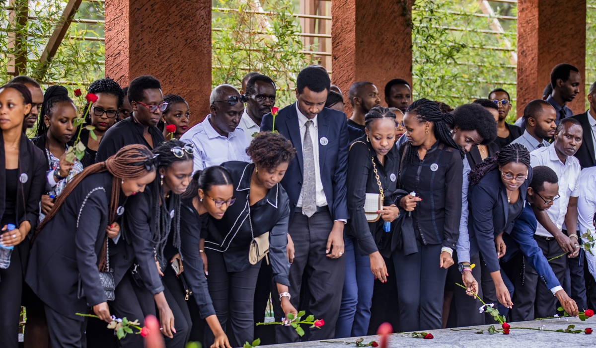 Staff members and management of Guaranty Trust Bank (Rwanda) plc paid homage to the victims of the 1994 Genocide against the Tutsi.on Thursday, April 18,