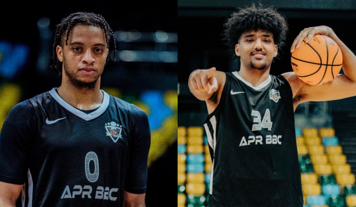 Obadiah Noel, an American shooting guard (L) and Abdullah Ahmed, an Egyptian center (R) have  joined APR Basketball Club ahead of BAL 2024.