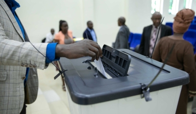 Voter casts his ballot during the elections. Parliamentary and presidential elections are scheduled for July 14 to July 16. Photo Courtesy 