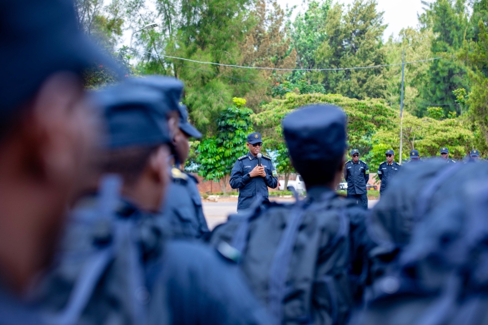 The Deputy Inspector General of Police (DIGP) in charge of Operations, Vincent Sano, on Friday, April 19, briefed 460 Police officers set to be deployed to Central African Republic (CAR) to maintain the Rwandan peacekeeping legacy during their one-year tour-of-duty.