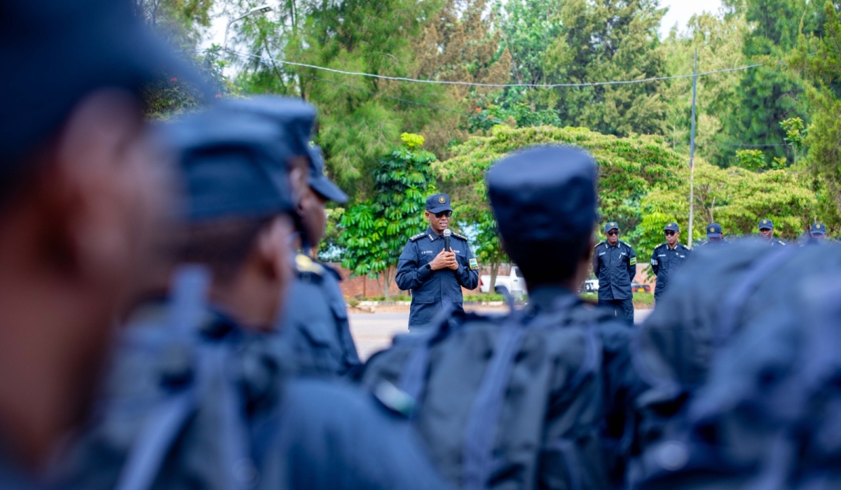 The Deputy Inspector General of Police (DIGP) in charge of Operations, Vincent Sano, on Friday, April 19, briefed 460 Police officers set to be deployed to Central African Republic (CAR) to maintain the Rwandan peacekeeping legacy during their one-year tour-of-duty.