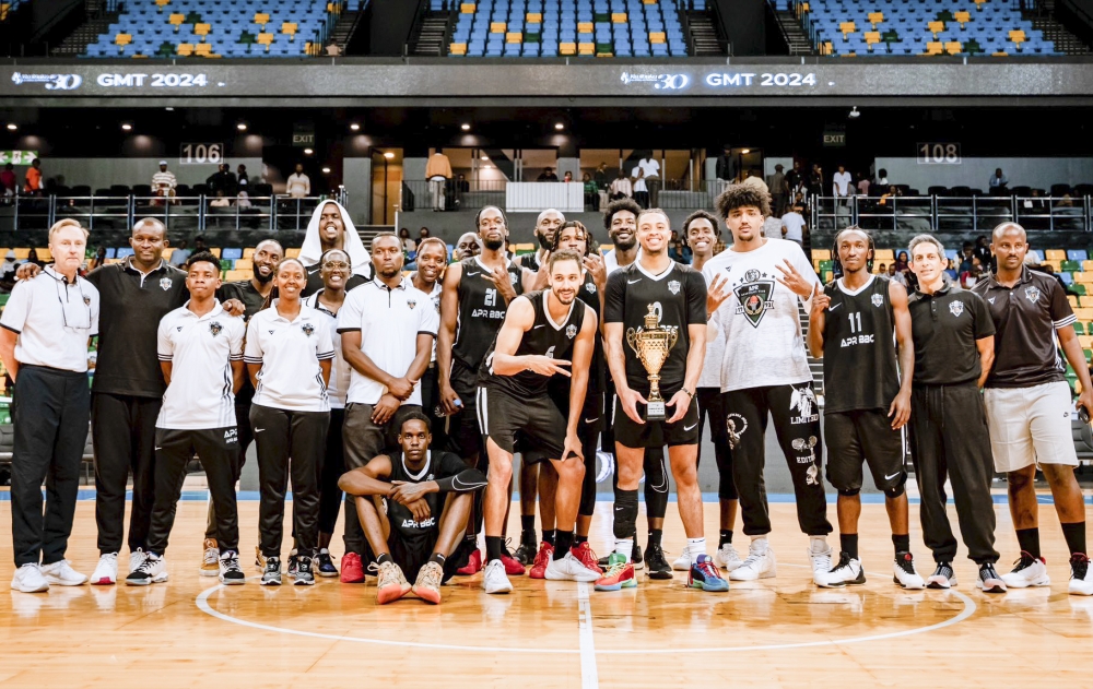 APR men basketball club were crowned winners of the 2024 basketball Genocide Memorial tournament on Saturday night at BK Arena on Saturday April 20. Courtesy