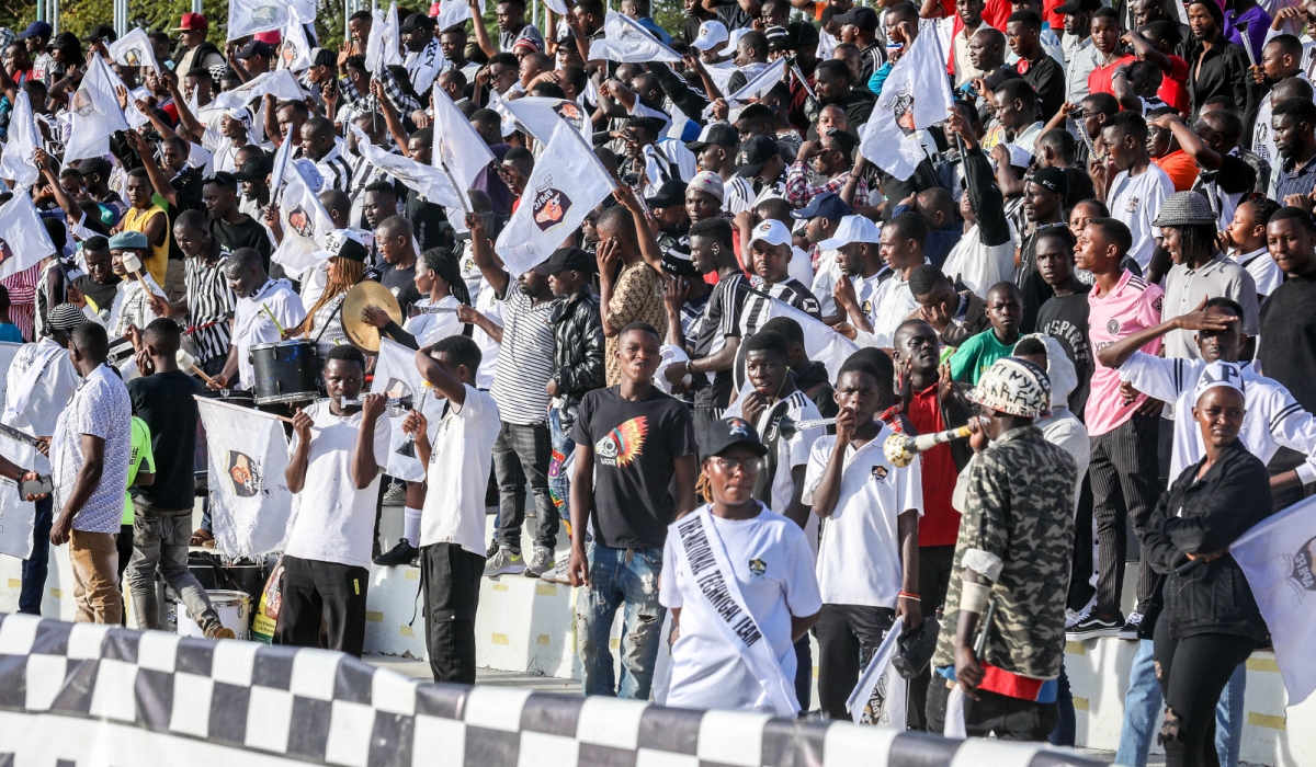 Army side fans watching the game as APR FC beat SC Kiyovu 1-0 to win the title