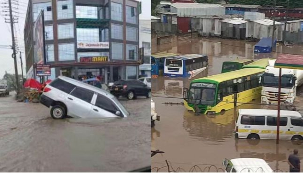 A collage of pictures that shows how heavy rains affected Kenya&#039;s capital Nairobi on Wednesday, April 24. Internet