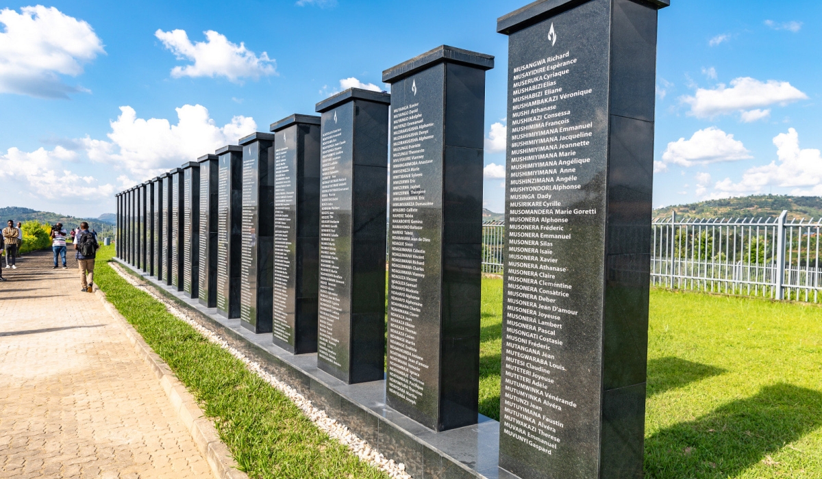 Names of victims of the Genocide against the Tutsi at Murambi Genocide Memorial in Nyamagabe District, Photo by Craish Bahizi