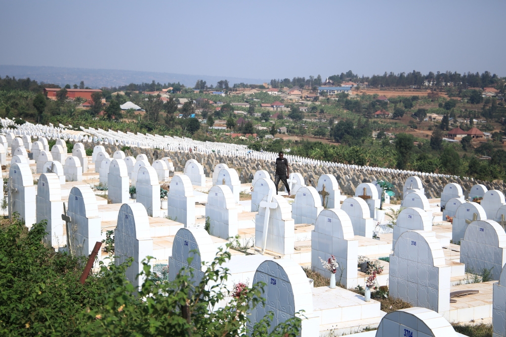 A view of Rusororo cemetry in Gasabo District. A proposed law amendment seeks to ban burying the dead in tombs built with cement and tiles. Photo by Sam Ngendahimana