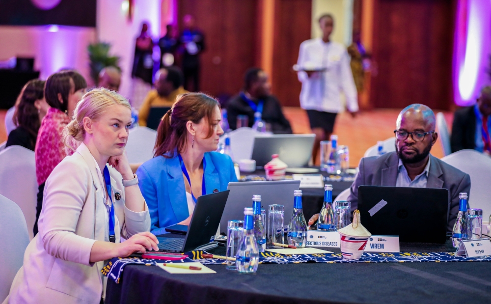  Delegates during the 2024 Annual Dialogue Meeting on April 24, 2024.The dialogue aims to assess UR-Sweden Programme implementation for the period from July 2023 to June 2024 and the work plan for the period from 2024 to 2025. All photos by Craish Bahizi.