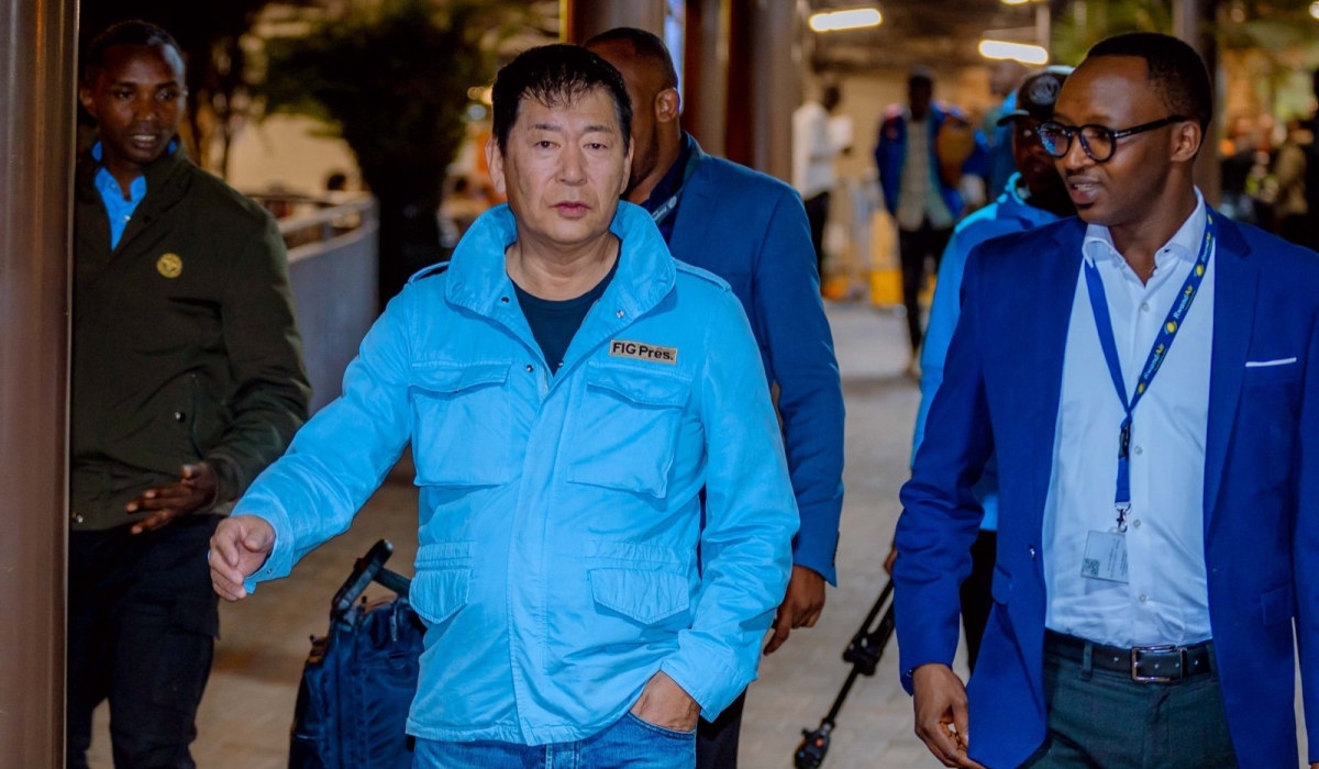 International Gymnastics Federation president Morinari Watanabe is in Kigali to attend the 18th African Rhythmic Gymnastics championships which are underway at BK Arena-courtesy