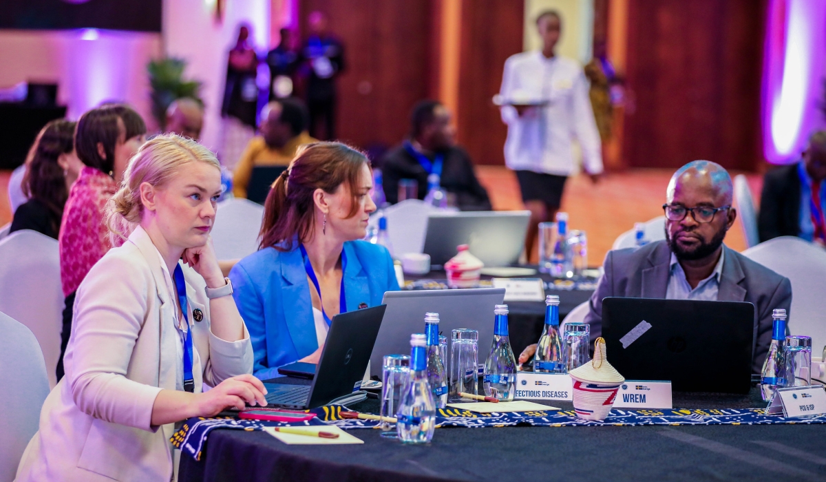  Delegates during the 2024 Annual Dialogue Meeting on April 24, 2024.The dialogue aims to assess UR-Sweden Programme implementation for the period from July 2023 to June 2024 and the work plan for the period from 2024 to 2025. All photos by Craish Bahizi.
