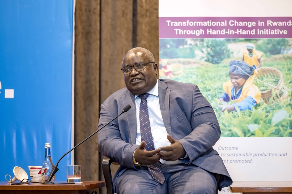 Zano Mataruka, the Country Director for International Finance Corporation, Rwanda and Uganda, speaks on a pannel discussion