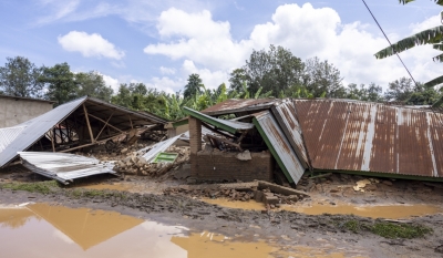 Some of the over 6,000 homes that were wrecked by disasters on May 3, 2023, in Nyundo Sector, Rubavu District. The government has identified ‘disaster hotspots’ prone to floods and landslides nationwide.