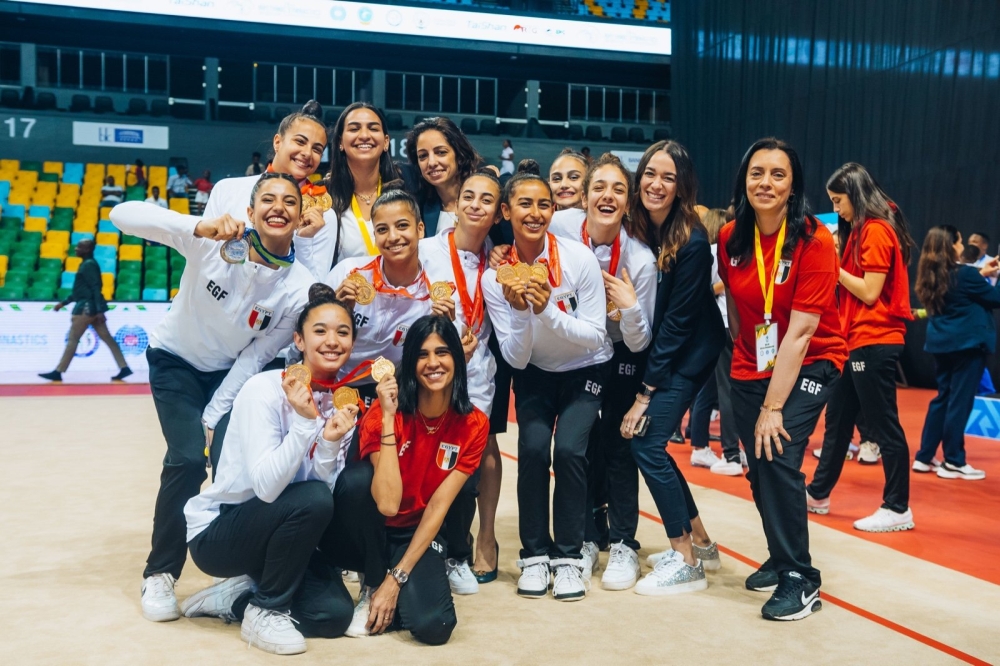 Egypt topped the medal table of the 18th Rhythmic Gymnastics championship with a total of 16 medals. Courtesy