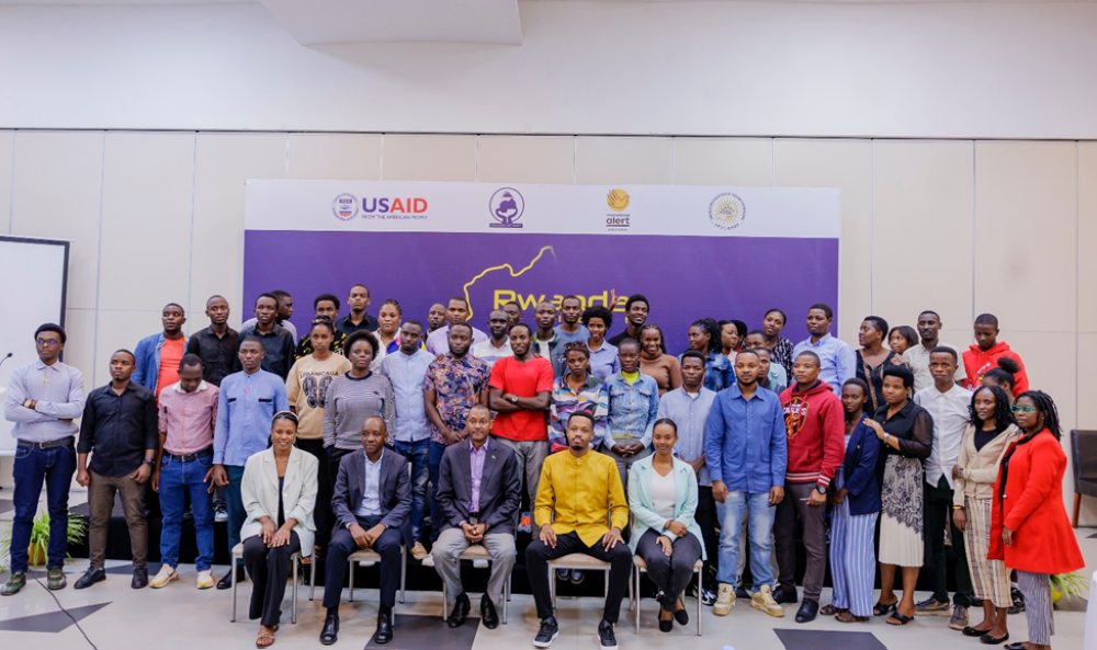 Participants pose for a photo during the Rwanda Reflect Seminars by Rwanda We want and International Alert Rwanda at St Famille Hotel