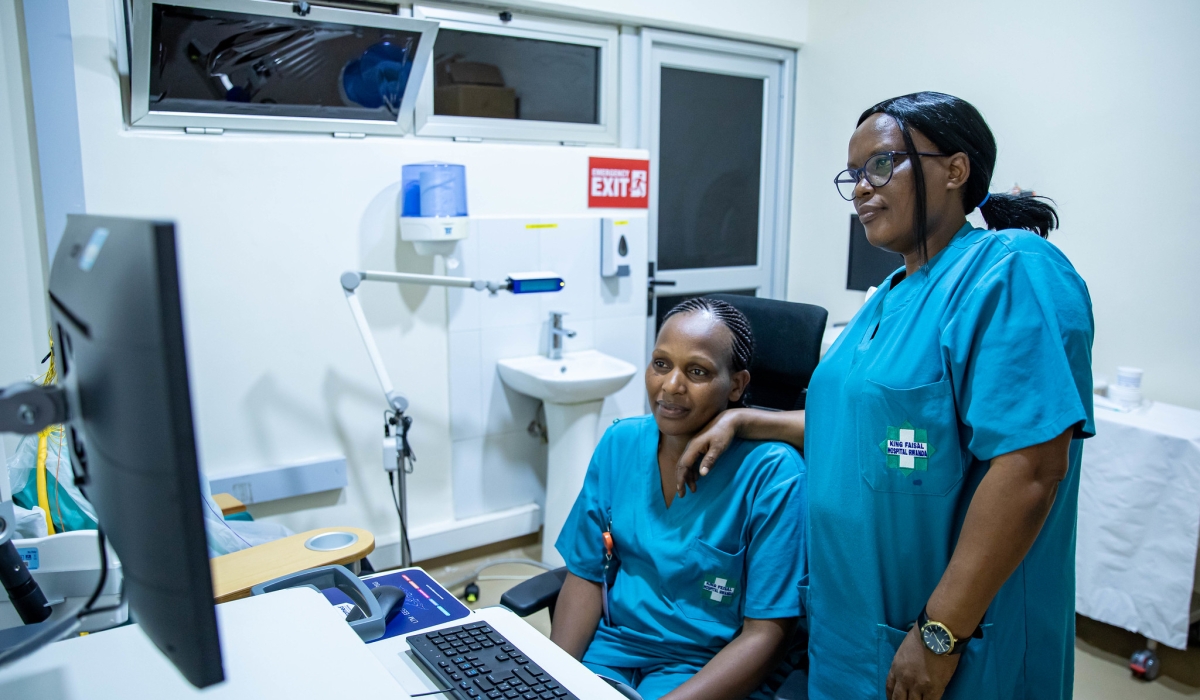 Medics work at the newly inaugurated neurology unit at King Faisal Hospital on Thursday, April 25. All photos by Dan Gatsinzi